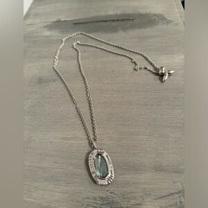 Silver and Blue Kendra Scott Necklace